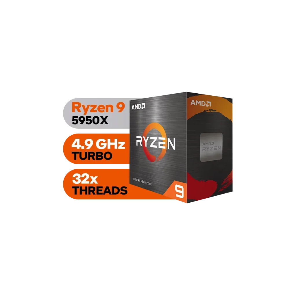 AMD Ryzen 9 5950X processor 3.4 GHz 64 MB L3 BOX