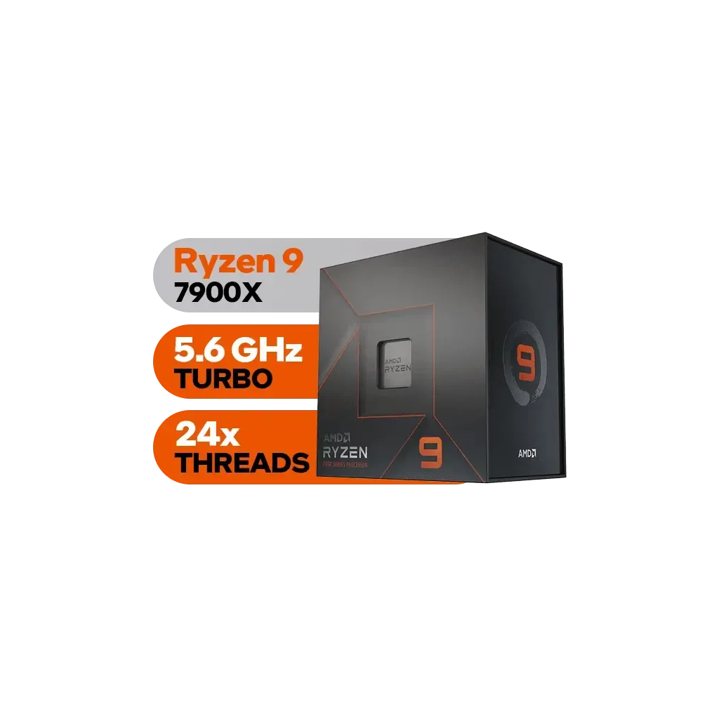 AMD Ryzen 9 7900X processor 4.7 GHz 64 MB L3 Box