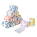 ColorColar 12 Rotoli Benda Elastica Coesiva 5cm x4.5m, Bendaggio Adesiva Coesiva Nastro Bendaggio Sportivo Non Tessuto Autoadesivo Benda Salvapelle Fasciature per Mani, Piedi, Ginocchia