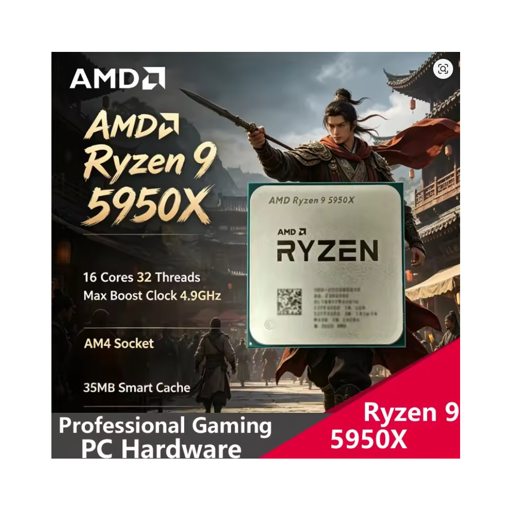 AMD Ryzen 9 5950X processor 3.4 GHz 64 MB L3 TRAY