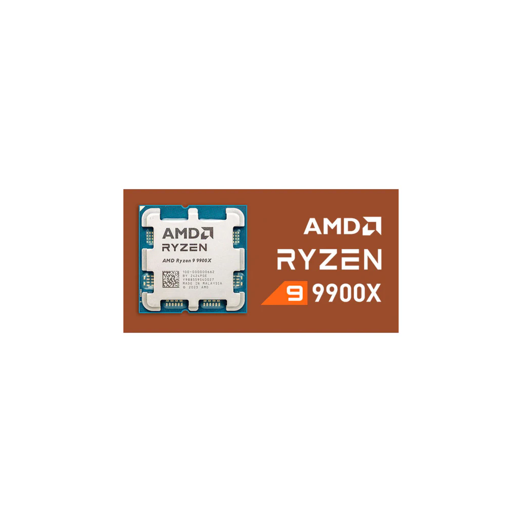 AMD Ryzen 9 9900X processor 4.4 GHz 76 MB L2 & L3 (100-000000662) Tray