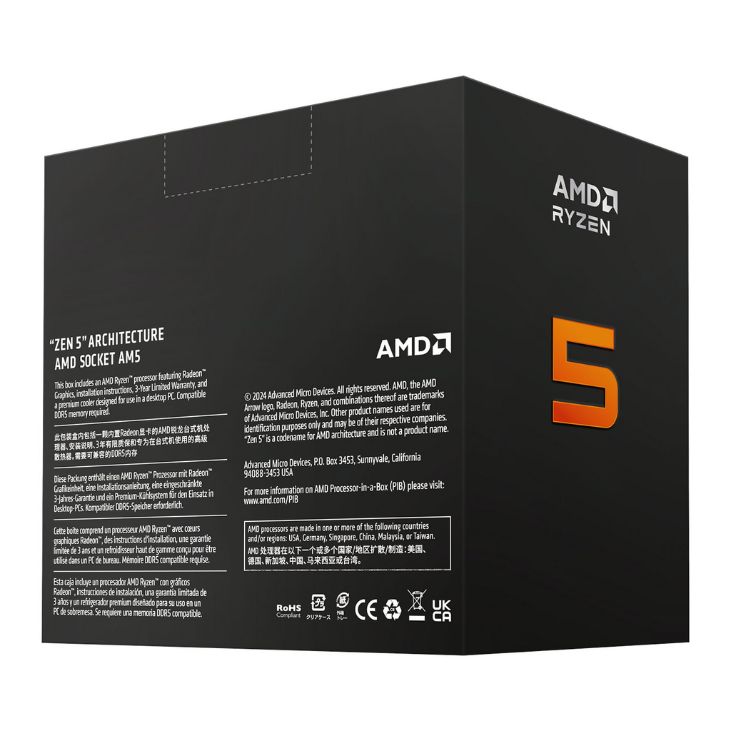 AMD Ryzen 5 9600 processor 3.8 GHz 32 MB L3 Box