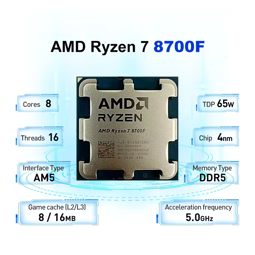 AMD Ryzen 7 8700F processor 4.1 GHz 16 MB L3 Tray