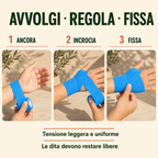 12 Rotoli di Bende Elastiche Coesive Colorate 5 cm × 4,5 m – Fasce Autoadesive per Sport, Polsi, Mani, Piedi, Ginocchia e Animali