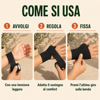 12 Rotoli di Bende Elastiche Coesive Nere 5 cm × 4,5 m – Fasce Autoadesive per Sport, Polsi, Mani, Piedi, Ginocchia e Animali