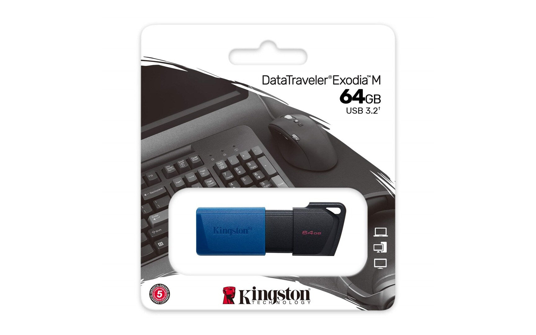 Kingston Exodia 64GB USB 3.2. Blue