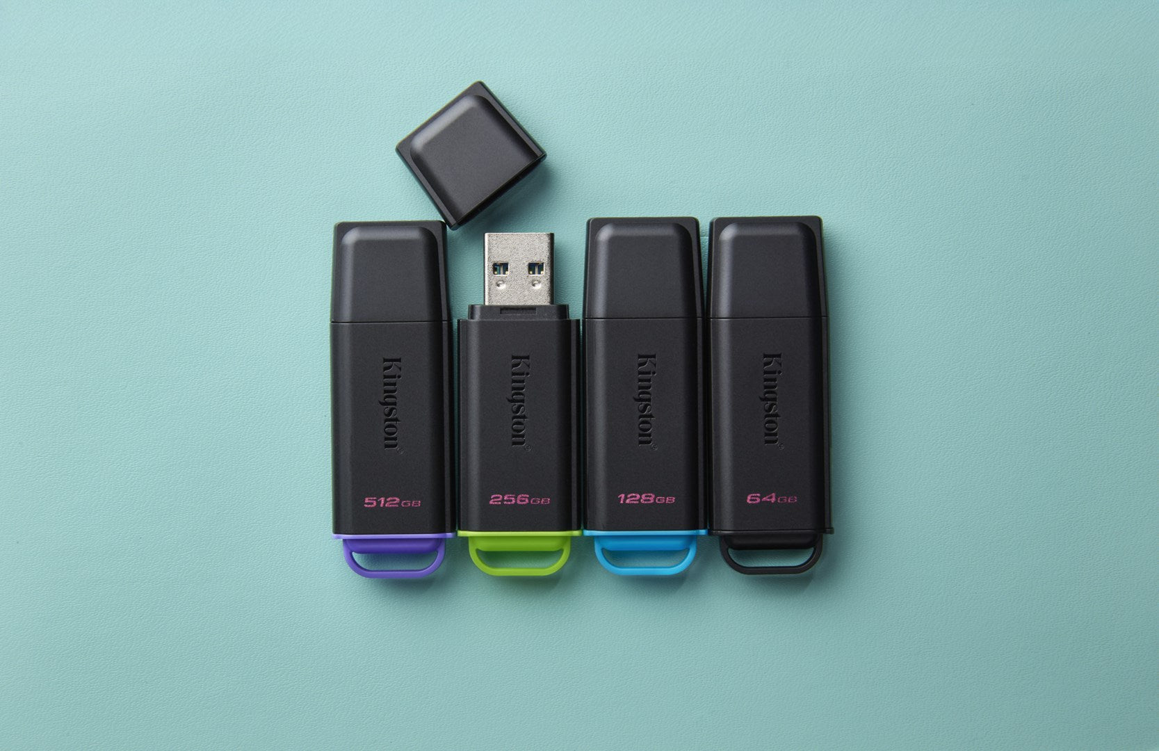 Kingston Technology DataTraveler 64GB Portable USB 3.2 Gen 1 Exodia Black