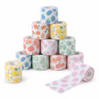 Bende coesive stampate Fruit ColorColar, 12 rotoli da 5 cm x 4,5 m, composizione a piramide