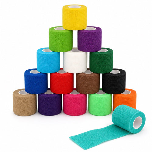 Bende coesive ColorColar multicolore, 16 rotoli da 5 cm x 4,5 m