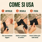 Come applicare la benda coesiva nera ColorColar in tre passaggi